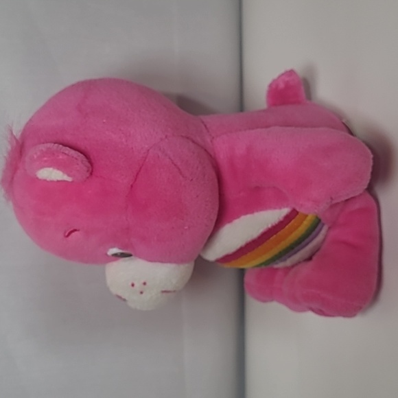 CARE BEAR Cheer Bear 8” Pink Beanbag/Stuffed Animal - Picture 3 of 7